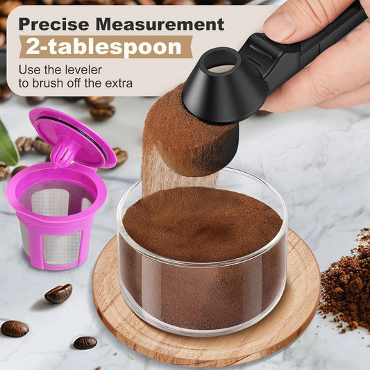 Creative Sliding Leakproof Coffee Scoop Protein Powder Measuring Spoon with Hanging Hole for Kitchen Bar Gym Travel